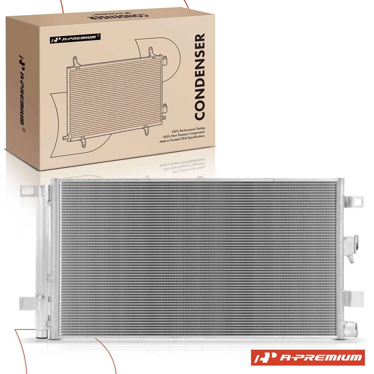 A/C Condenser w/ Receiver Drier for Cadillac XT5 XT6 GMC Acadia (2017–2023) - 84769494, 84826490, GM3030339, 30226
