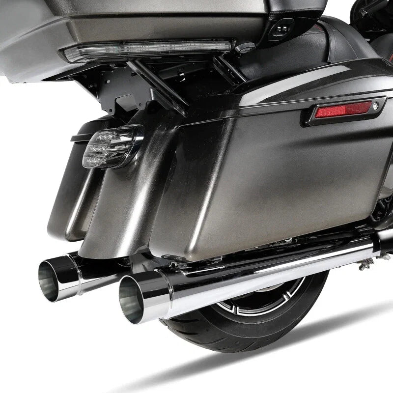 4" Megaphone Tapered Dual Exhaust Pipes for Harley Road Glide (1995–2016)