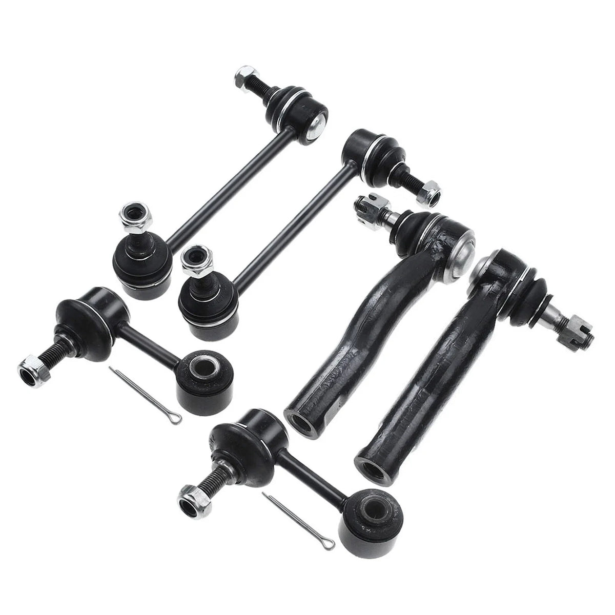 Set of 6 Sway Bar Link Tie Rod Ends for Ford Fusion Lincoln MKZ