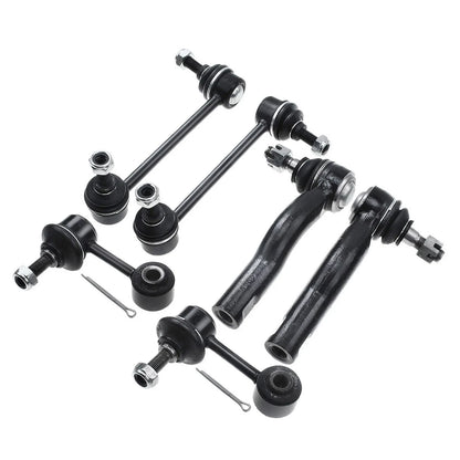 Set of 6 Sway Bar Link Tie Rod Ends for Ford Fusion Lincoln MKZ