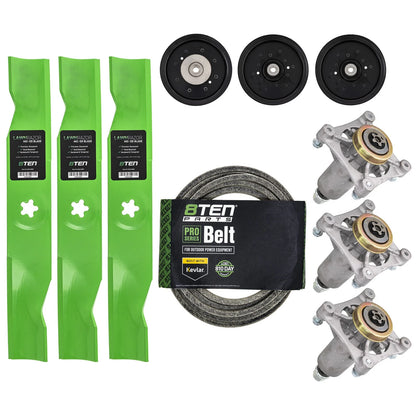 Mower Deck Rebuild Kit for Husqvarna YTH23V48 YTH24V48 YTH2348 YTH24K48 (2010–2023) 21547939, 173920, 180054, 512258301