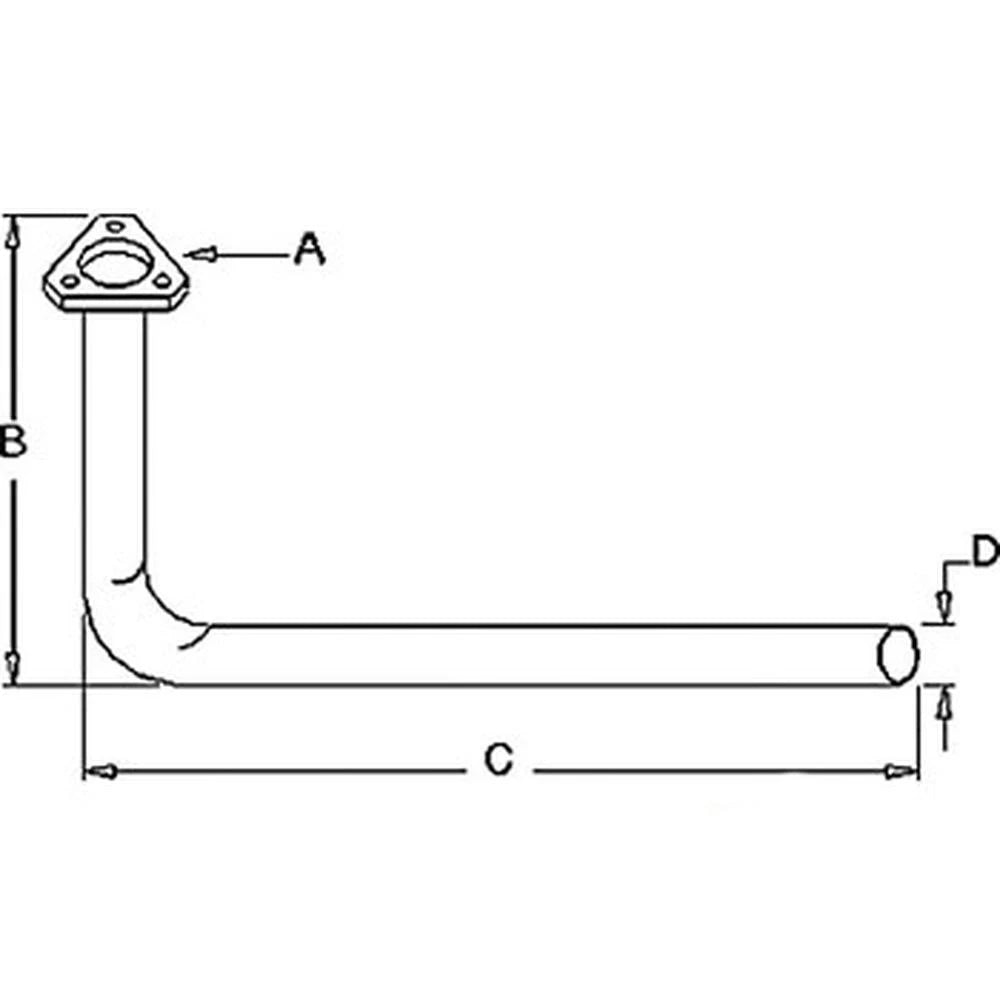 Exhaust Pipe for Massey Ferguson Tractor 150