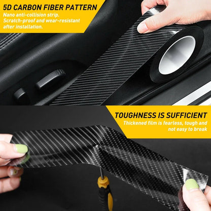 Set of 2 Carbon Fiber Black Pinstriping Tape for Motorcycle