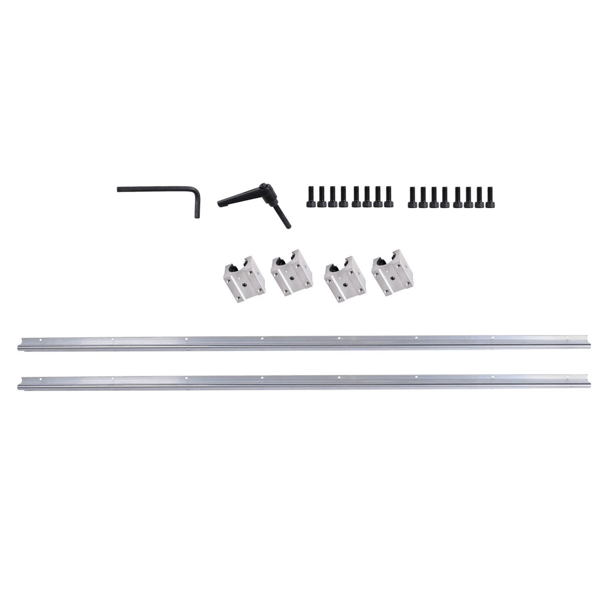2X SBR16-1500mm Linear Guide Rails with 4X SBR16UU Bearing Blocks