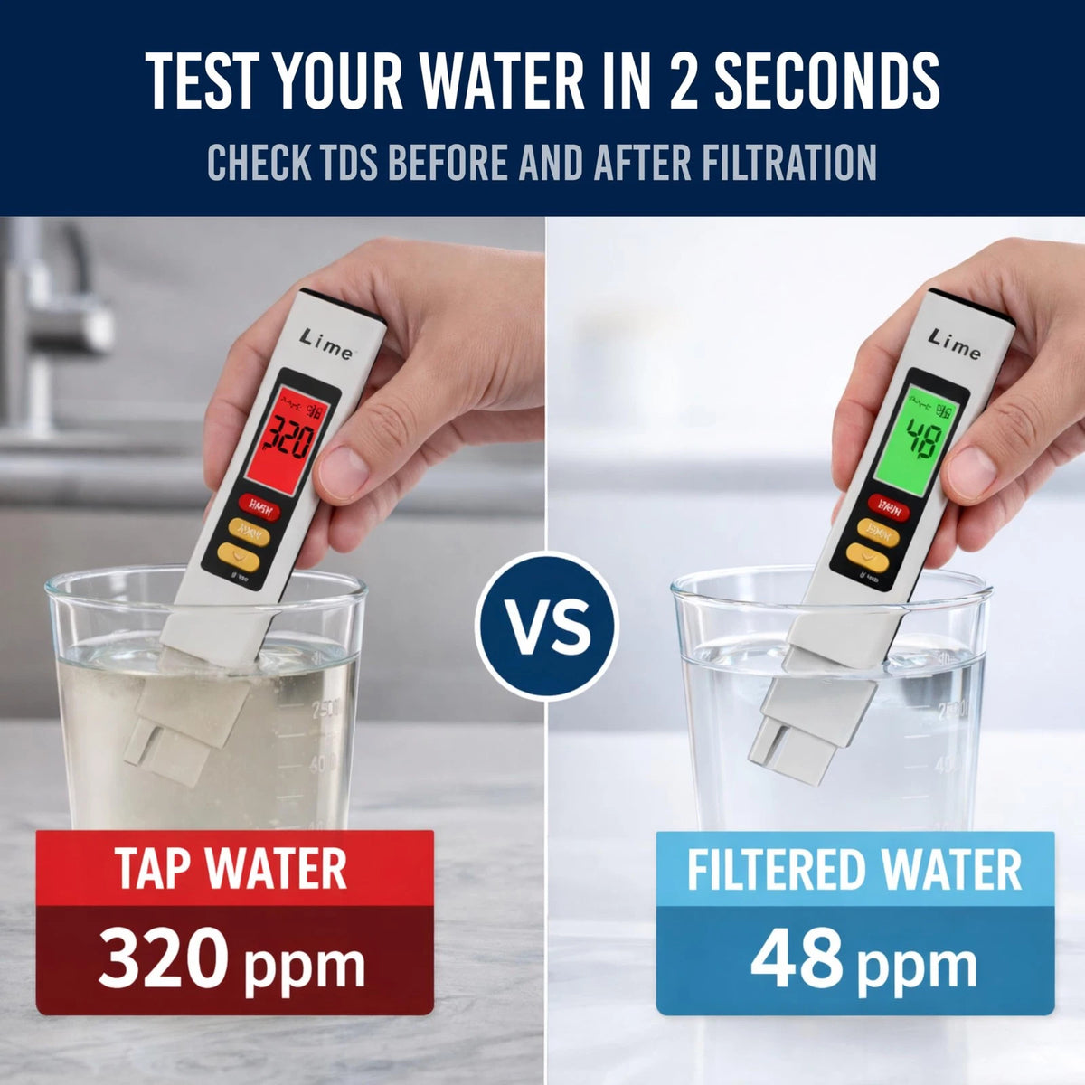 Water Tester TDS Meter for Drinking Water Instant Read