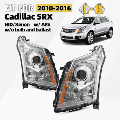 HID Xenon Headlights w/ AFS Chrome Pair for Cadillac SRX (2010–2016)