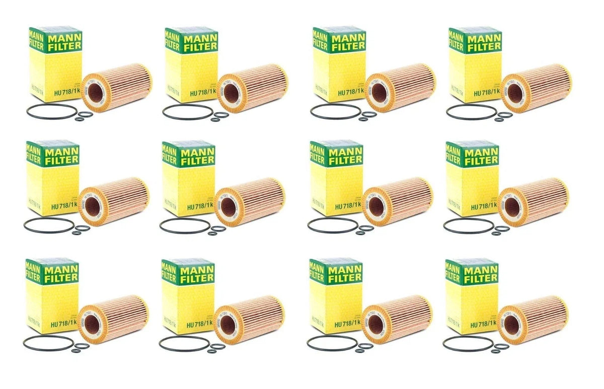 Set of 12 Engine Oil Filters for Dodge Freightliner Sprinter 2500 3500 (2002–2018)