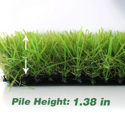 Artificial Grass Turf 4FT x 7FT 1.38inch Synthetic Lawn for Outdoor Indoor
