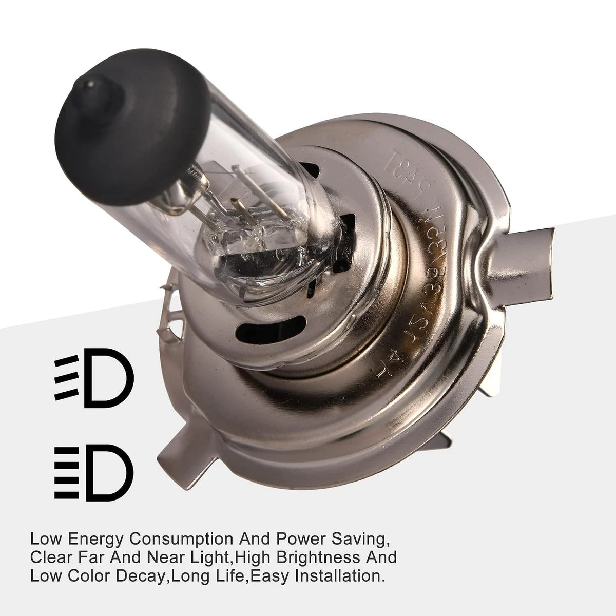 H4 Headlight Bulbs 12V 35W for 50cc 70cc 90cc (High Low Beam)