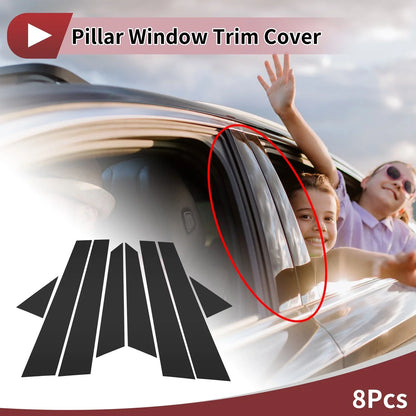 Door Pillar Window Trim for Hyundai Grandeur/Azera (2006–2010) Black