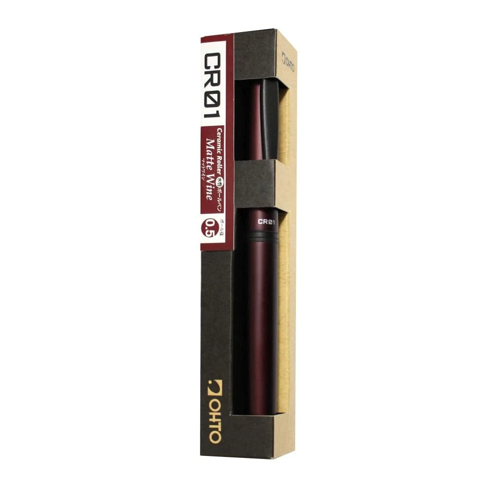 Ceramic Roller Ballpoint Pen for OHTO CR01 (0.5mm, Matte Wine)