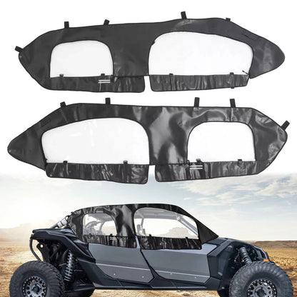 Set of 2 UTV Soft Upper Door Enclosures for Can Am Maverick X3 Max Turbo (2017–2025)
