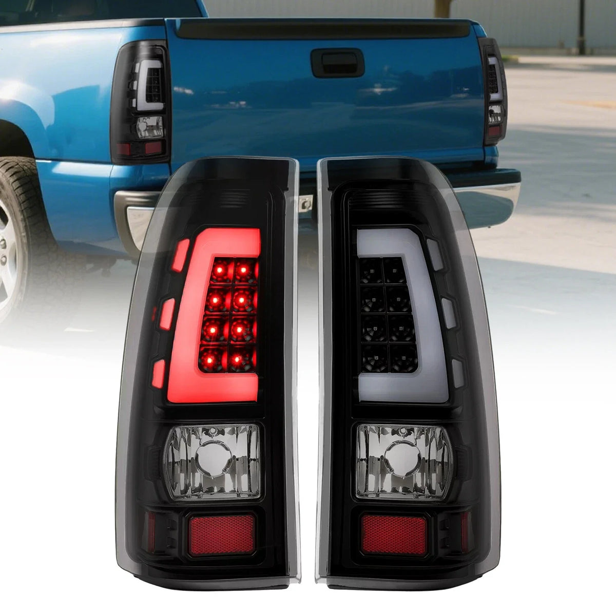 LED Rear Tail Lights for Chevy Silverado 1999–2006, GMC Sierra 1500 2500 3500