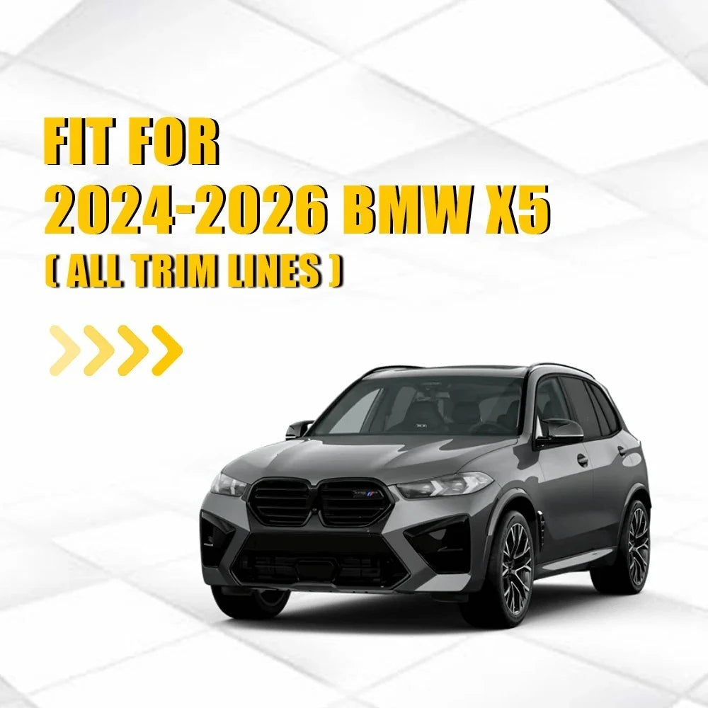 Precut Dark Smoke Vinyl Overlays for BMW X5 (2024–2026) 2-10X