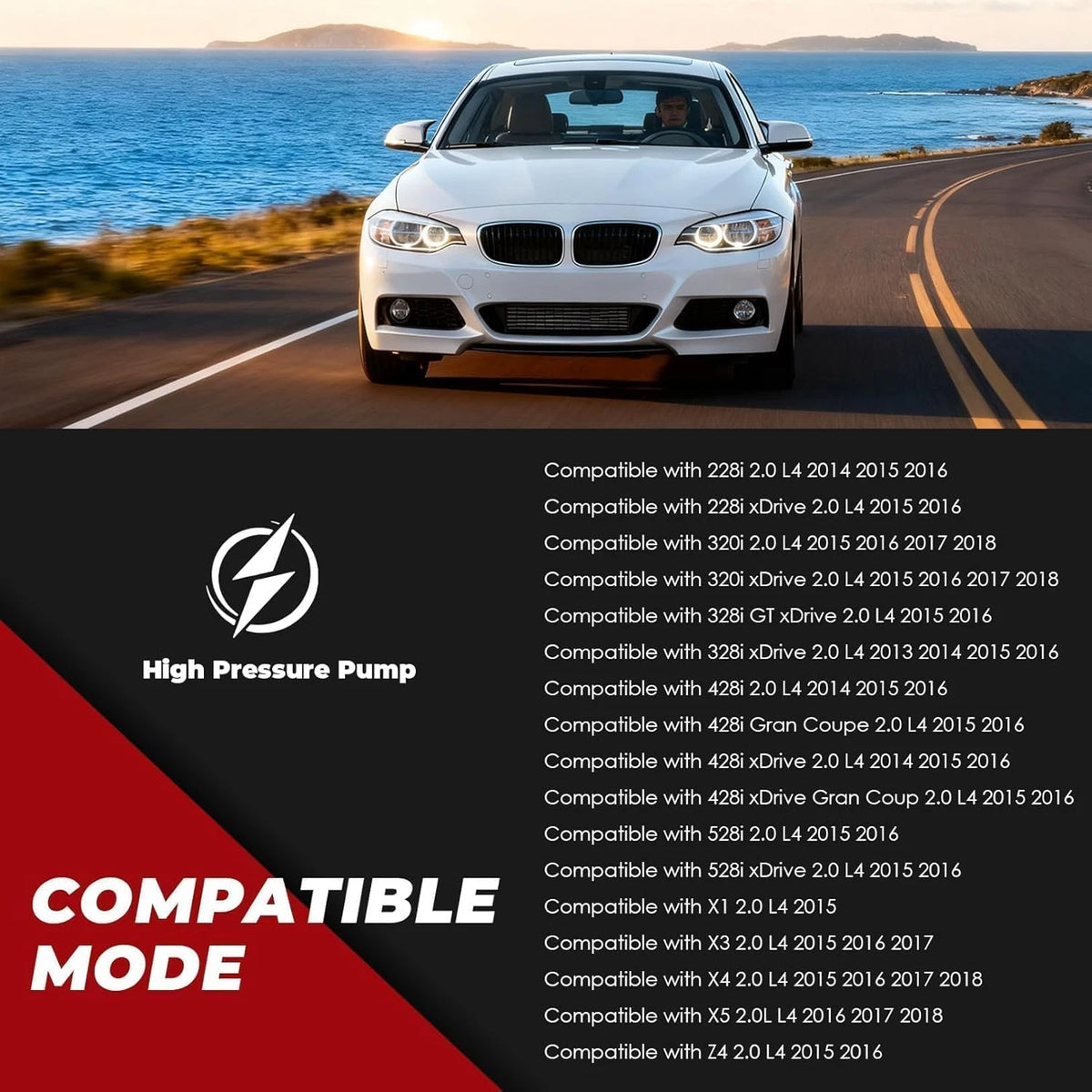 High Pressure Fuel Pump for BMW 228i 320i 328i 428i 528i X1 (2012–2019)