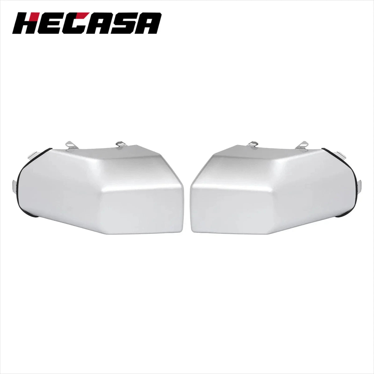 Set of 2 Silver Front Corner Bumper End Caps for Toyota FJ Cruiser (2007–2014)