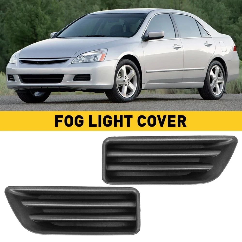 2X Front Bumper Lower Fog Light Cover Cap Bezel for Honda Accord (2006–2007)
