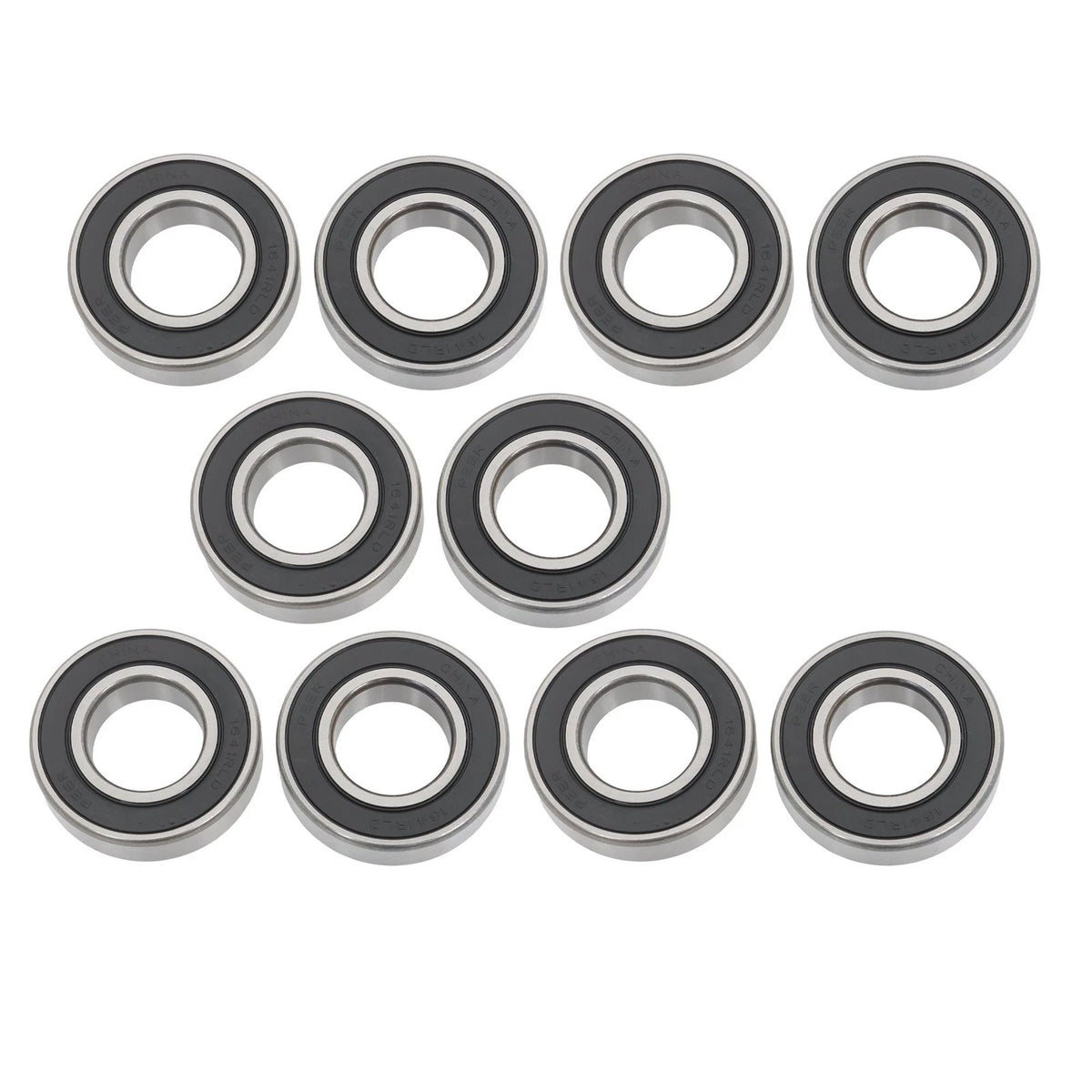 Set of 10 Ball Bearings 1" x 2" x 9/16" Rubber Sealed