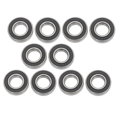 Set of 10 Ball Bearings 1" x 2" x 9/16" Rubber Sealed