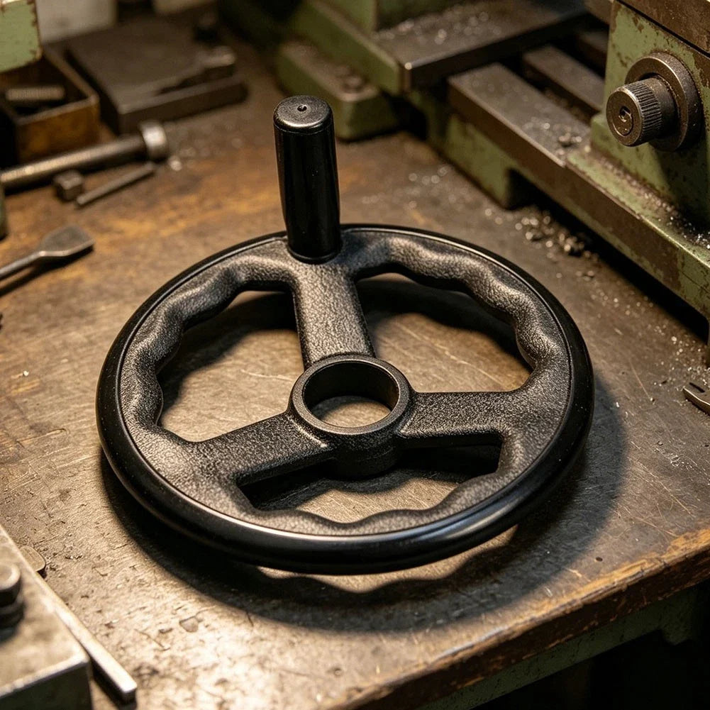 Plastic Steel Handwheel for Machinery with 6mm Metric Thread (1PC)