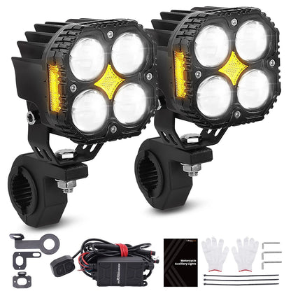 120W LED Auxiliary Spotlight for Motorcycle ATV UTV Pickup (IP67)