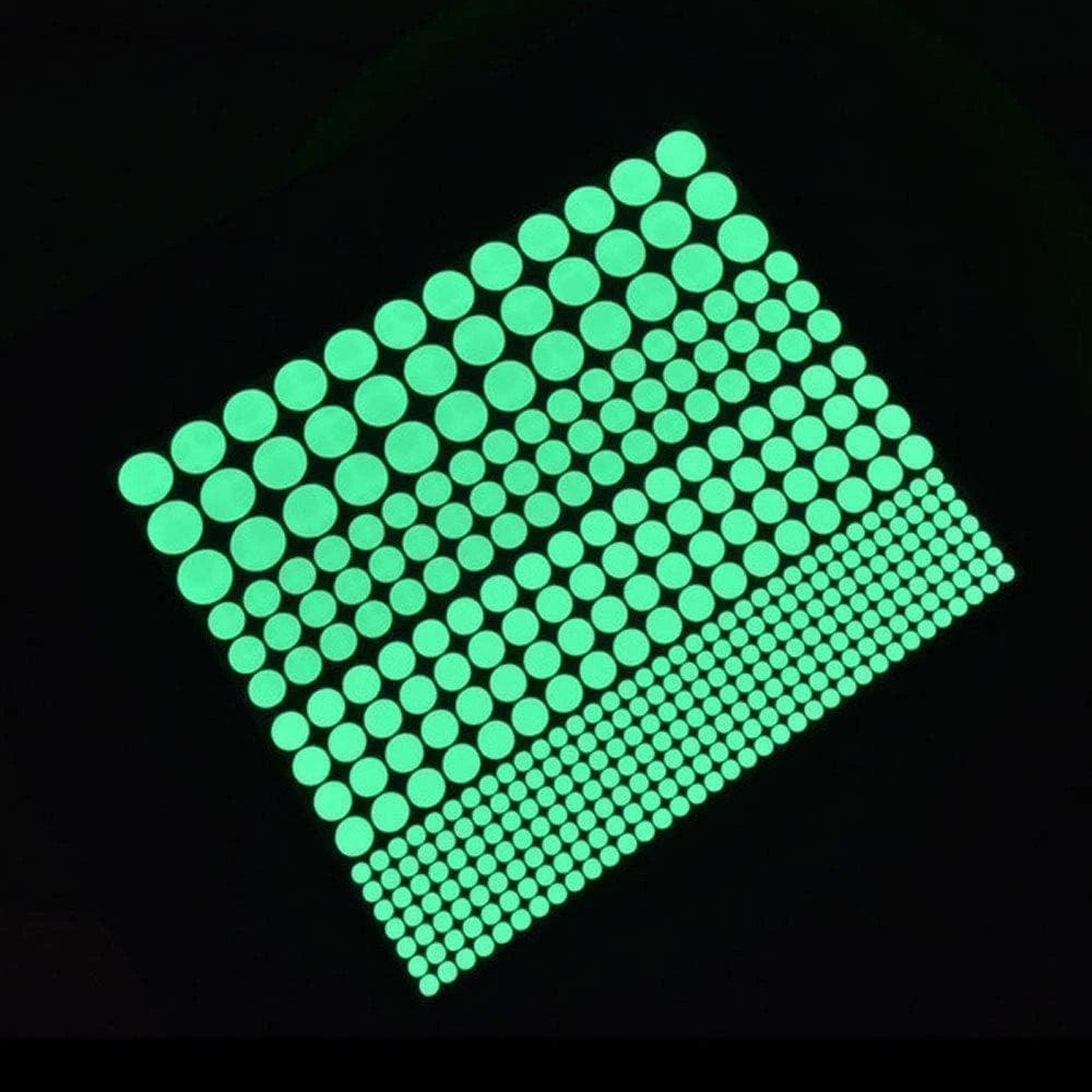 1 Sheet Green Glow in The Dark Wall Stickers for Home Decor