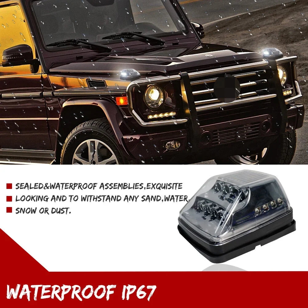 Clear LED Turn Signal Parking Lights for Mercedes W463 G55 G550 G500 G63 (1990–2018)