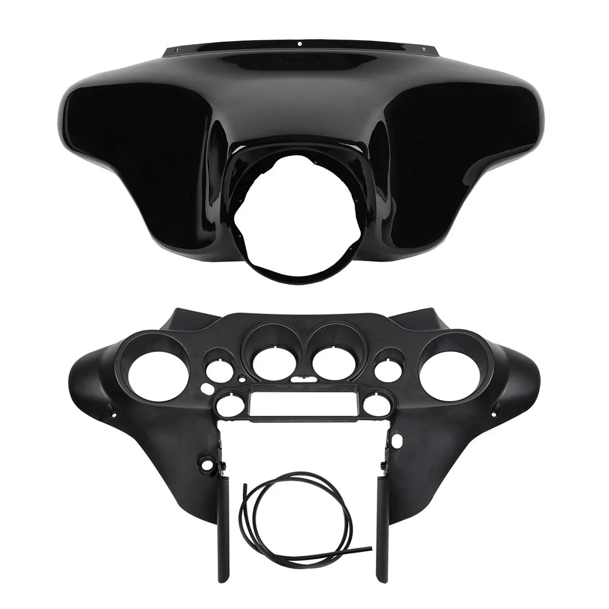 Batwing Inner Outer Cowl Fairing 8'' Windscreen for Harley Touring (1996–2013)