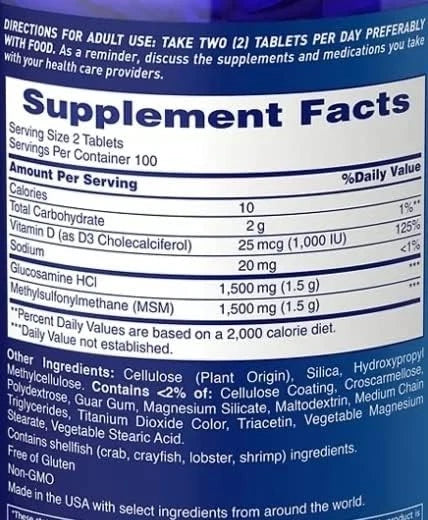 Osteo Bi-Flex Triple Strength Glucosamine 1500 mg, MSM 200 Count (Pack of 1)