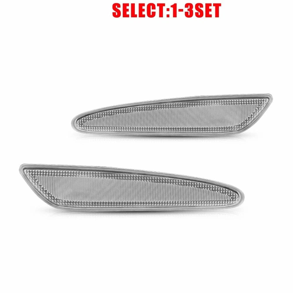 Clear Front Fender Side Marker Lights for Mercedes-Benz E-Class W211 (2003–2006)