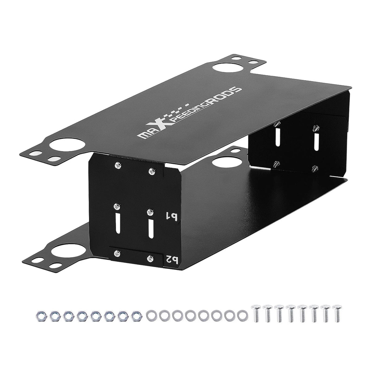 Adjustable Oil Cooler Air Guide Plate Set Black for Ford (2007–2013)