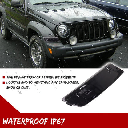 Smoked Black Corner Parking Signal Lights for Jeep Liberty (2005–2007)