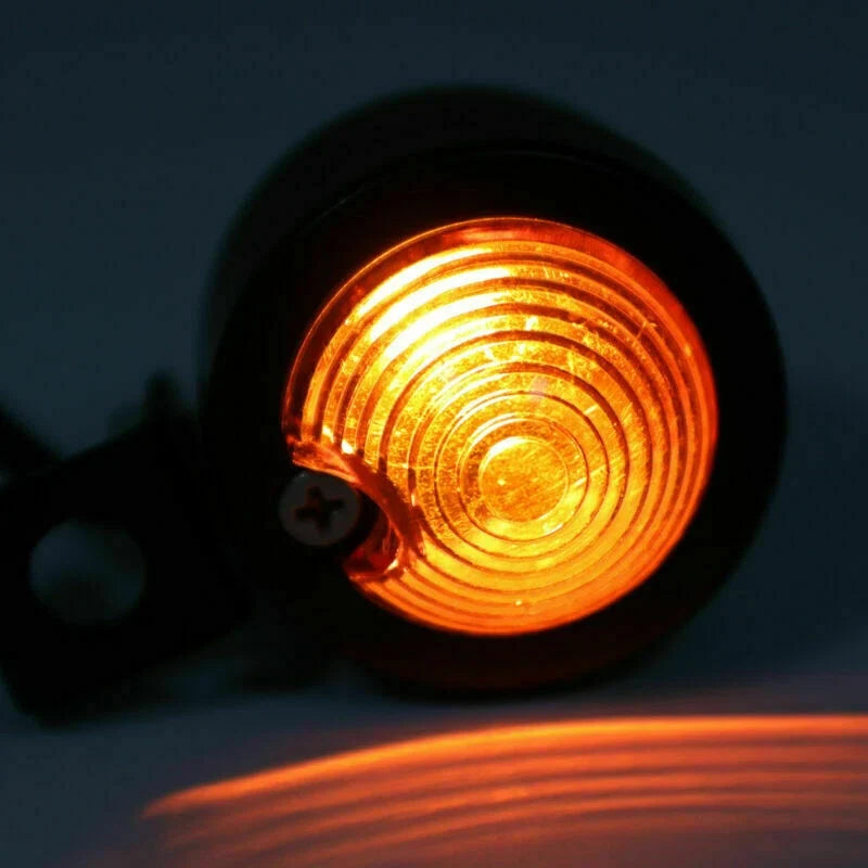 4X Mini Turn Signal Light for Universal Motorcycle (Vintage) T9
