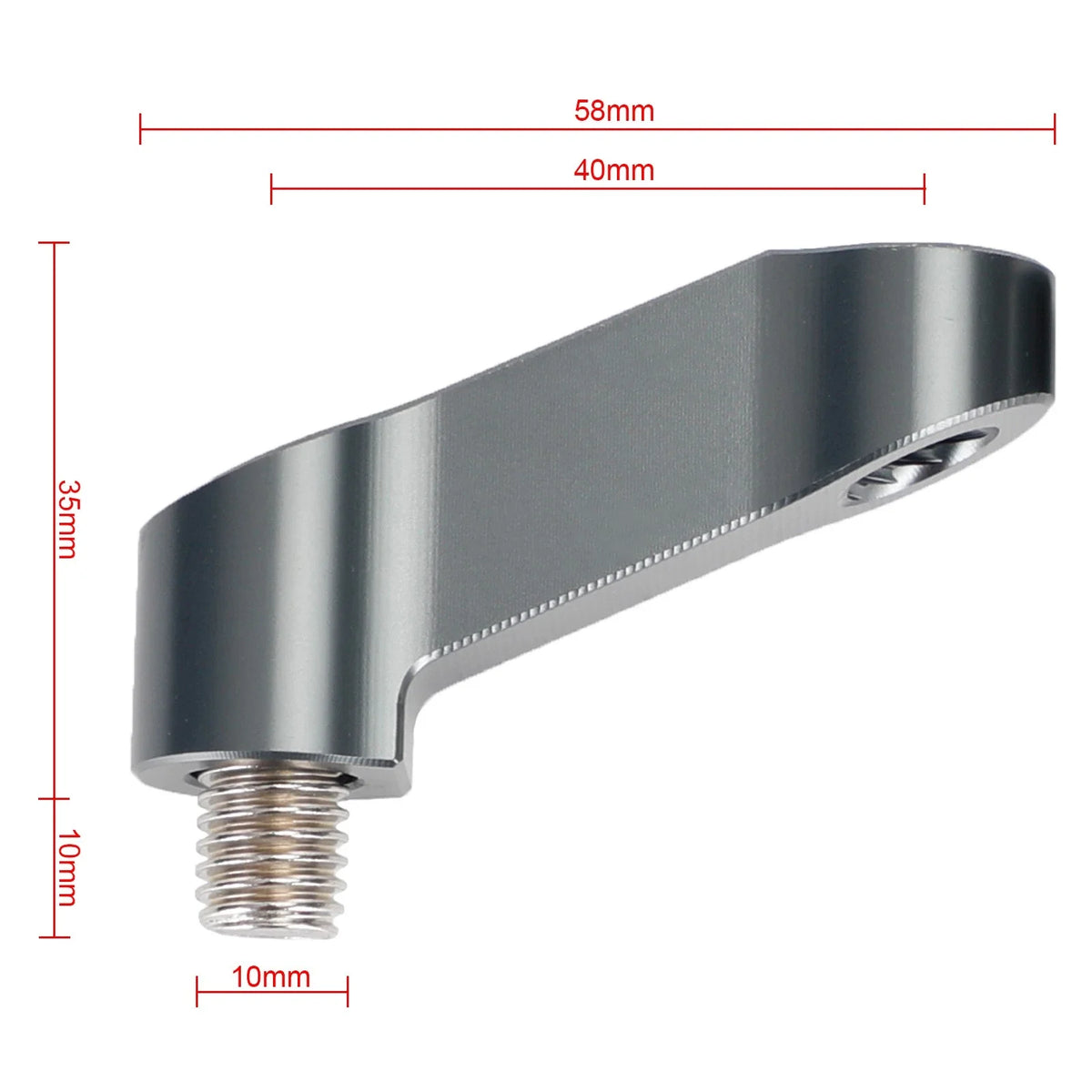 M10 x 1.5mm Mirror Extender Riser for BMW G 310 R GS (2017–2021)