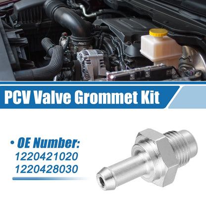 PCV Valve Fittings No. 1220421020 for Toyota (Metal Silver Tone)