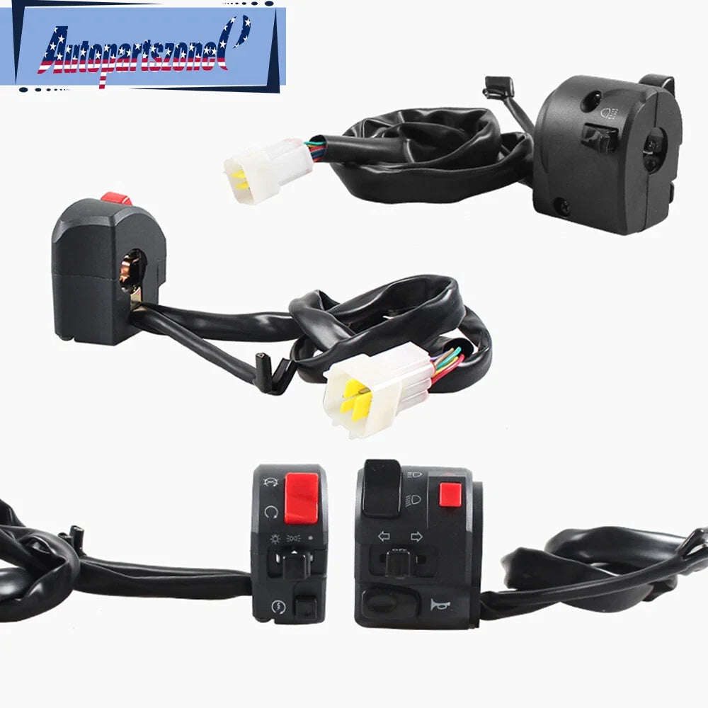 7/8" Motorcycle Handlebar Horn Button Turn Signal Fog Light Switch for