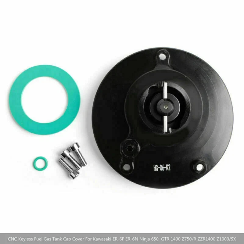 Keyless Fuel Cover Gas Tank Cap for Kawasaki Versys 1000, GTR 1400 (2010–2018)