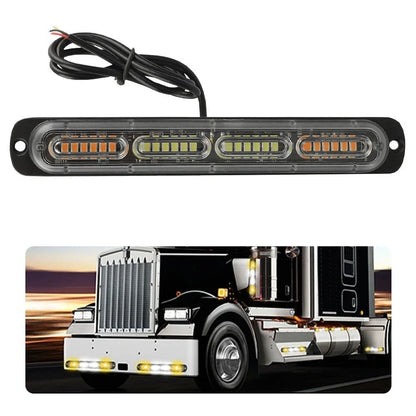 2X Strobe Beacon Light Bar for Truck Car (Amber/White) EAX EXV