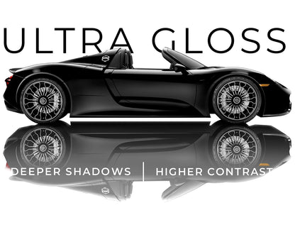 Piano Black Vinyl Car Wrap Film 1ft x 5ft for Custom Applications