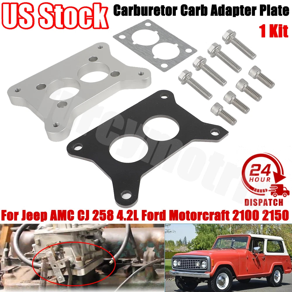 Carburetor Adapter Plate for Jeep AMC CJ 258 4.2L (1972–1986)