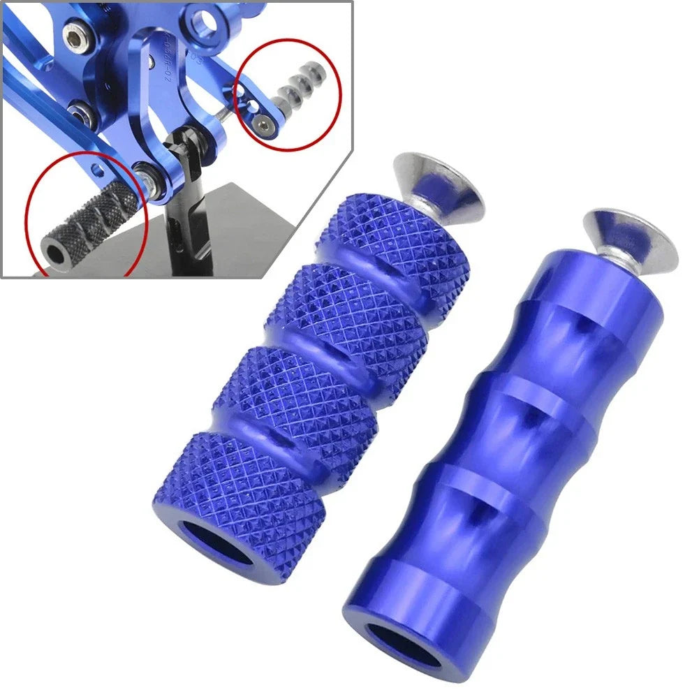 M6 6mm Foot Peg Gear Shift Brake Lever Toe Peg Pedal for Universal Motorcycle