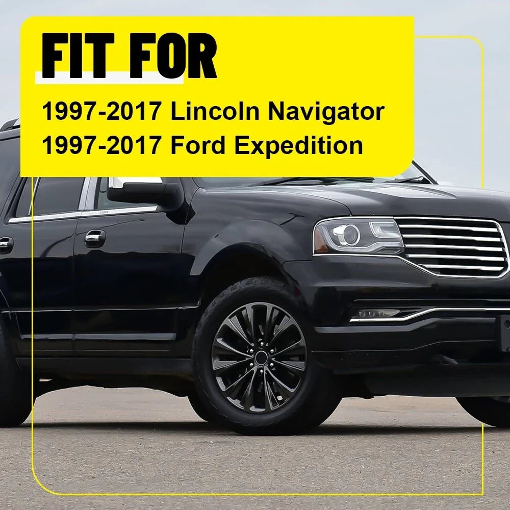 Set of 6 Stainless Steel Window Pillar Covers for Ford Expedition Navigator (1997–2017)