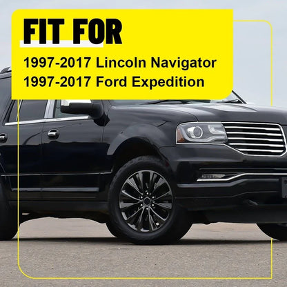 Set of 6 Stainless Steel Window Pillar Covers for Ford Expedition Navigator (1997–2017)