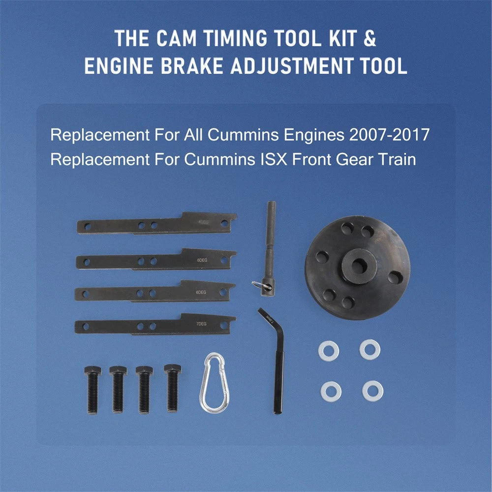 Timing Injector Cam Gear Puller Tool Kit for Cummins ISX & QSX (IE676104ES)