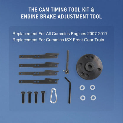 Timing Injector Cam Gear Puller Tool Kit for Cummins ISX & QSX (IE676104ES)