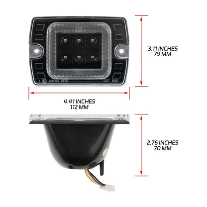 Clear Front Corner Turn Signal Light for Jeep Wrangler YJ (1987–1995)