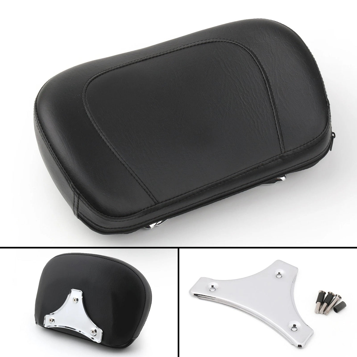 Sissy Bar Backrest Pad for Electra Glide Road King Road Glide (2009–2014) SS-064-Chrome