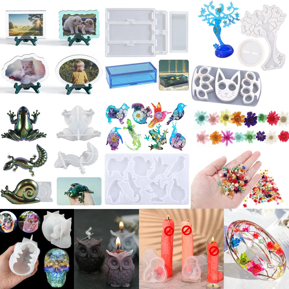 Resin DIY Casting Silicone Molds Spoon Kit for Jewelry Making
