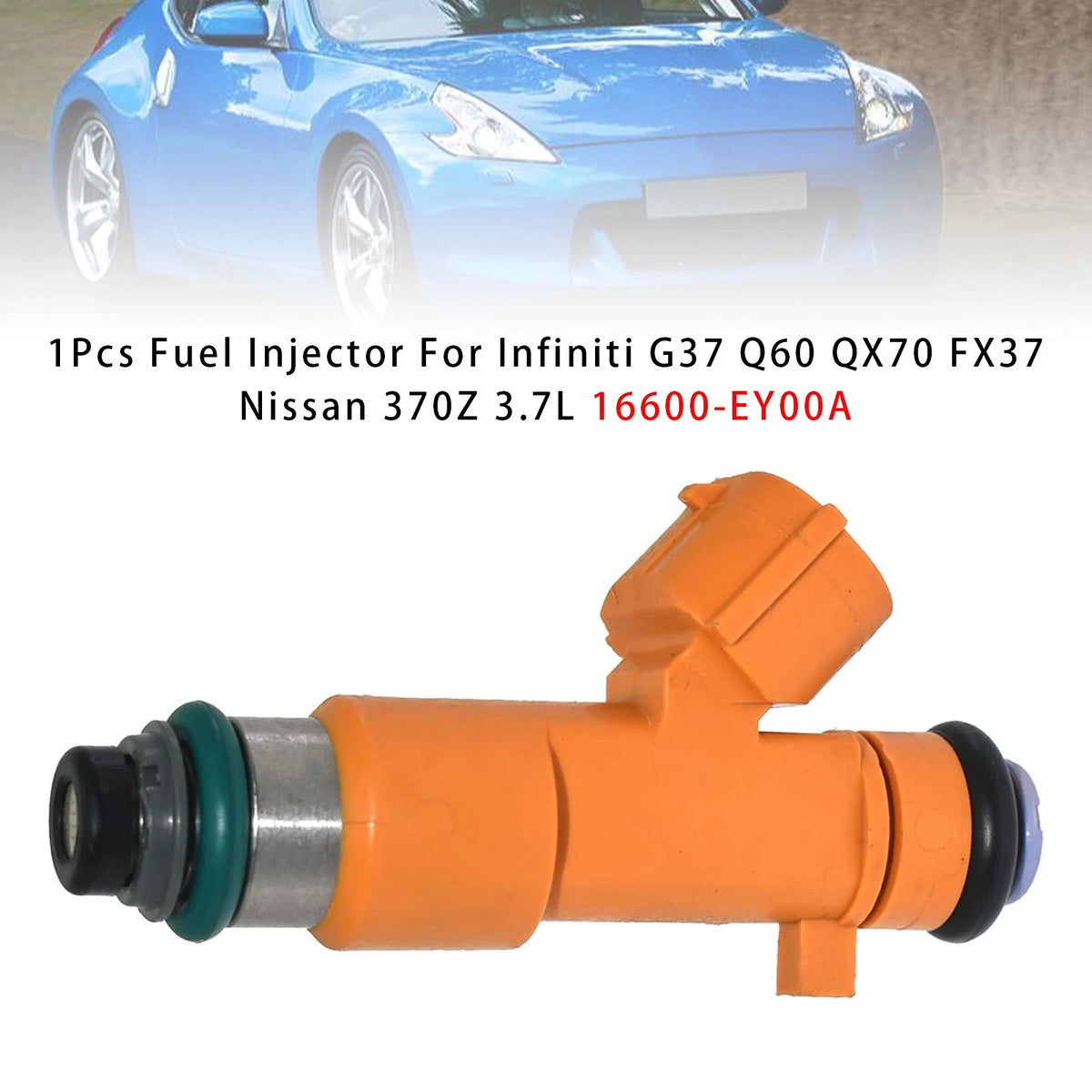 Fuel Injector for Infiniti G37 Q60 QX70 FX37 Nissan 370Z (16600-EY00A)