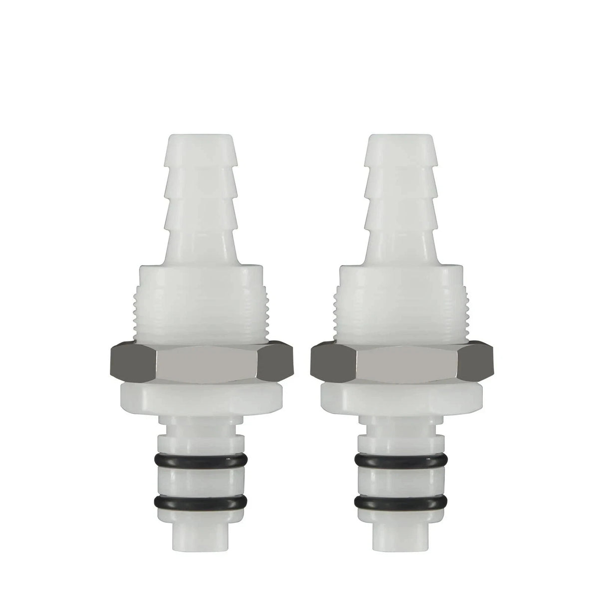 2X Plastic Tube In-line Hose Quick Connector for Various Applications